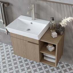 Likya Vanity Unit with Open Shelving - thumbnail 4