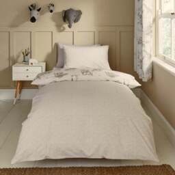 Sketched Animal 100% Cotton Duvet Cover & Pillowcase Set - thumbnail 2