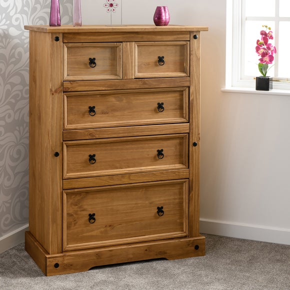 Corona 5 Drawer Chest, Pine - image 1