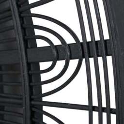 Bamboo Frame Round Wall Mirror - thumbnail 3