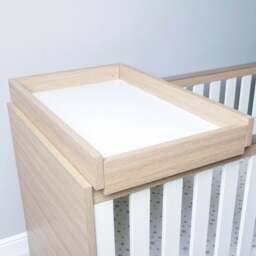 Babymore Luno Veni Cot Top Changer Natural