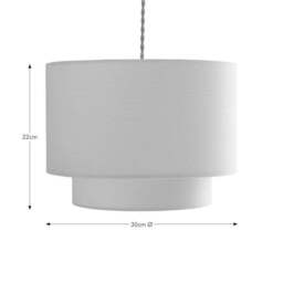 Zenna Two Tier Lamp Shade - thumbnail 5