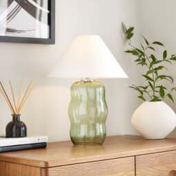 Phoebe Abstract Glass Table Lamp - thumbnail 1