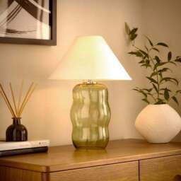 Phoebe Abstract Glass Table Lamp - thumbnail 2