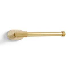 Minimal Luxe Gold Marble Effect Toilet Roll Holder - thumbnail 3