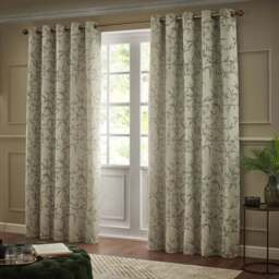 Paoletti Bamboo Eyelet Curtains - thumbnail 2