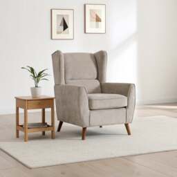 Levi Chenille Wing Chair - thumbnail 1