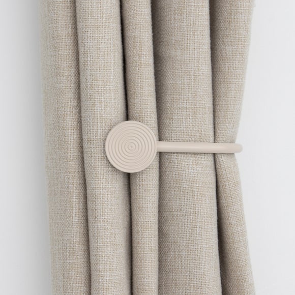 Trinity Ribbed Metal Curtain Holdbacks - image 1