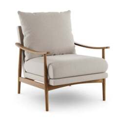 Nelson Wooly Textured Weave Occasional Armchair - thumbnail 5