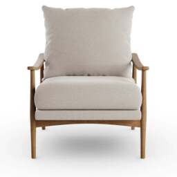 Nelson Wooly Textured Weave Occasional Armchair - thumbnail 6