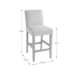 Oakley Counter Height Bar Stool, Natural Boucle - thumbnail 6