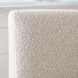 Oakley Counter Height Bar Stool, Natural Boucle - thumbnail 2