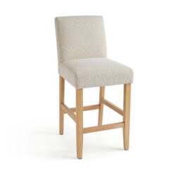 Oakley Counter Height Bar Stool, Natural Boucle - thumbnail 5