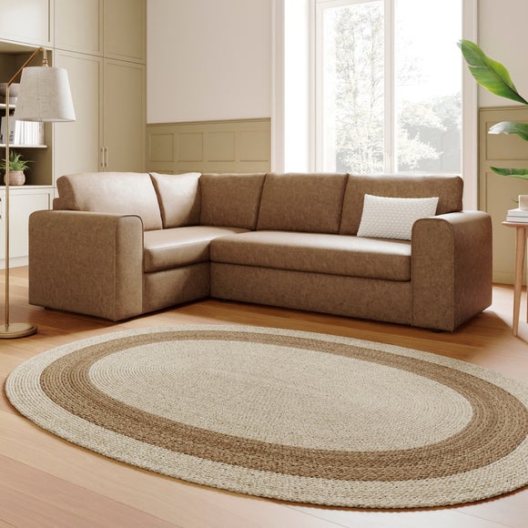 Abel Arizona Faux Leather Corner Sofa - image 1