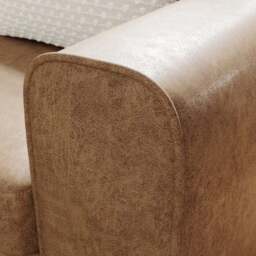 Abel Arizona Faux Leather Corner Sofa - thumbnail 4