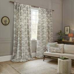 Sanderson Chinese Lantern Pencil Pleat Curtains - thumbnail 2