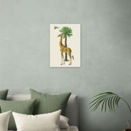 East End Prints Giraffe & Bird Print - thumbnail 1