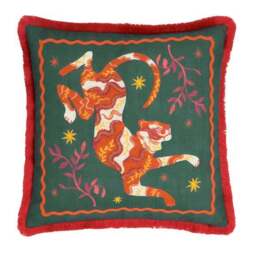 Furn. Les Animaux Tigeress Tufted Square Cushion - thumbnail 2