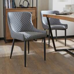 Set of 2 Montreal Dining Chairs, Faux Leather - thumbnail 1