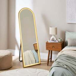 Arched Light Up Full Length Free Standing Cheval Mirror - thumbnail 2