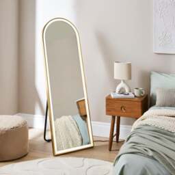 Arched Light Up Full Length Free Standing Cheval Mirror - thumbnail 1