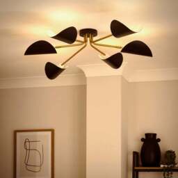 Elements Lyon 6 Light Semi Flush Ceiling Light - thumbnail 2