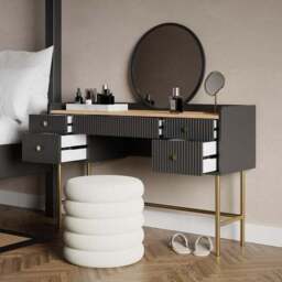 Georgi 5 Drawer Dressing Table - thumbnail 2
