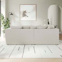 Blake Soft Texture Chenille Large Corner Sofa - thumbnail 3