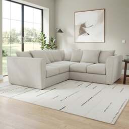 Blake Soft Texture Chenille Large Corner Sofa