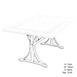 Byron Manor Chicago Rectangular Dining Table - thumbnail 5