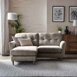 Sven Chunky Chenille Reversible Corner Chaise Sofa - thumbnail 1