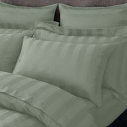 Hotel Stripe 230 Thread Count 100% Cotton Standard Pillowcase Pair