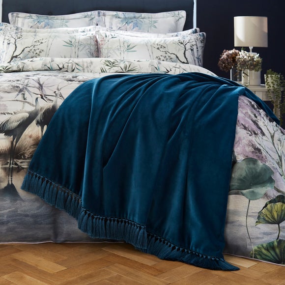 Dorma Burford Tassel Throw Blanket 150cm x 200cm - image 1