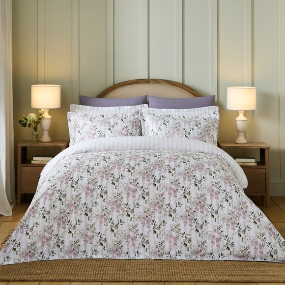 Dorma Hampton Stripe 100% Cotton Sateen Duvet Cover & Pillowcase Set - image 1