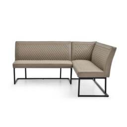 Indus Valley Athena Dining Table With an Athena Faux Leather Corner Bench - thumbnail 3