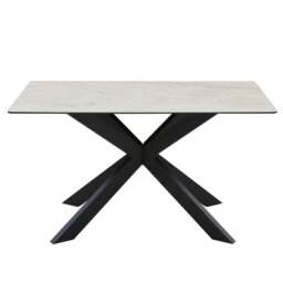 Indus Valley Athena Dining Table With an Athena Faux Leather Corner Bench - thumbnail 6