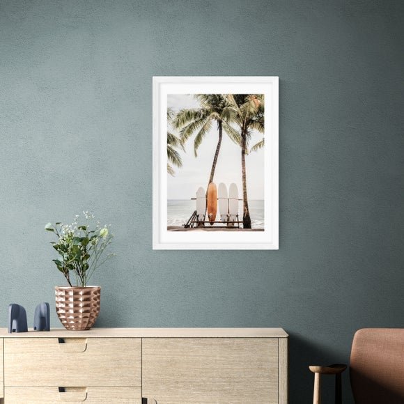 East End Prints Orange Surfboard Print by Sisi and Seb - image 1