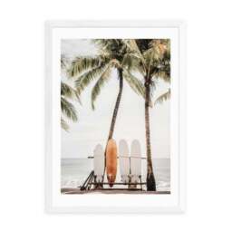 East End Prints Orange Surfboard Print by Sisi and Seb - thumbnail 2