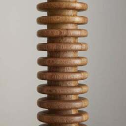 Maple Ribbed Wooden Table Lamp Base - thumbnail 4