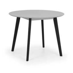 Casa 4 Seater Round Dining Table, Grey and Black - thumbnail 2