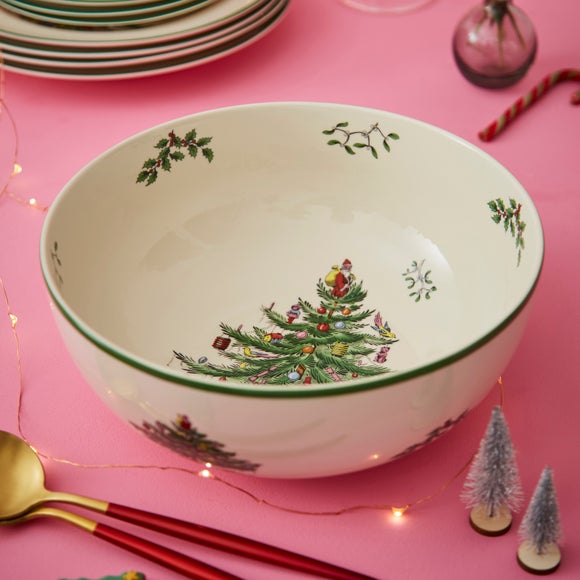 Spode Christmas Tree Serving Bowl by Dunelm