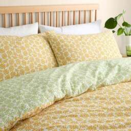 Fusion Retro Daisy Floral Polycotton Duvet Cover & Pillowcase Set - thumbnail 4
