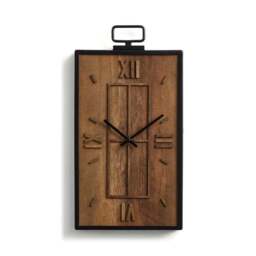 Fulton Industrial Rectangular Wall Clock - thumbnail 3