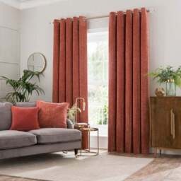Vintage Chenille Eyelet Curtains - thumbnail 2