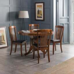 Canterbury Set of 2 Dining Chairs, Faux Leather - thumbnail 6