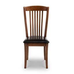 Canterbury Set of 2 Dining Chairs, Faux Leather - thumbnail 4