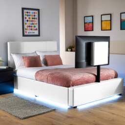 XR Living Ava TV Bed with LED Lights and TV Mount - thumbnail 1