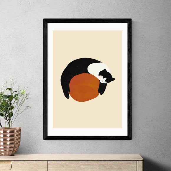 East End Prints Sleeping Cat Print by Sifa Mustafa - image 1