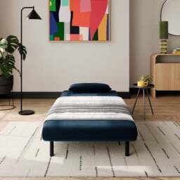 Phoebe Velvet Single Chair Bed - thumbnail 2