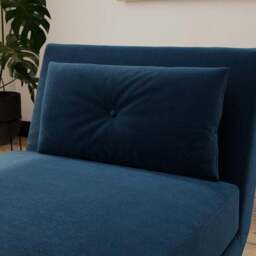 Phoebe Velvet Single Chair Bed - thumbnail 4